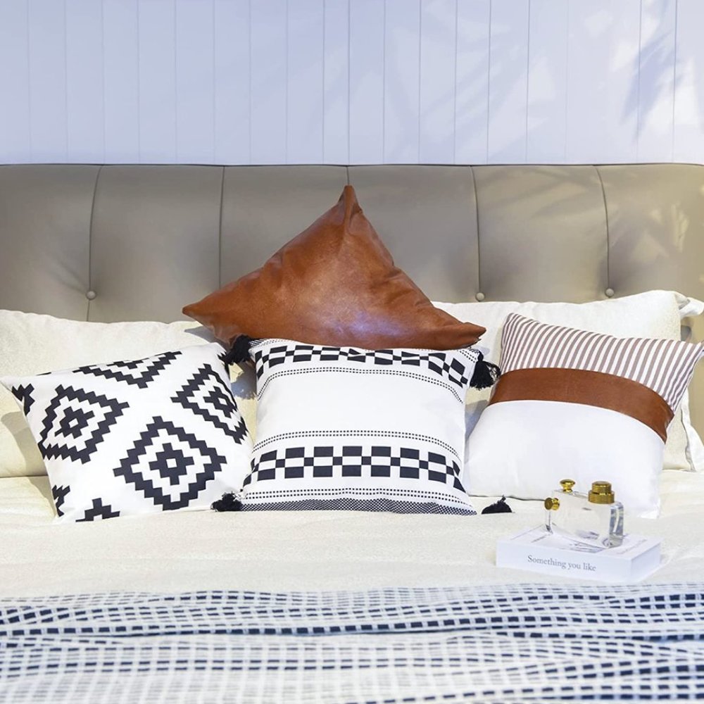 4 bohemian throw pillows - 18 x 18